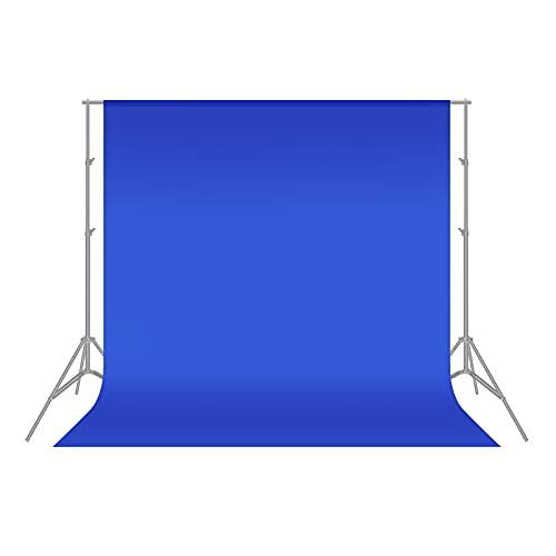 Neewer 10084197 - Sfondo fotografico pieghevole in mussola 100%, Blu, 1.8 x 2.8 m