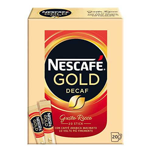 NESCAFÉ GOLD DECAF Caffè Solubile Astuccio, 20 Bustine, 34 g