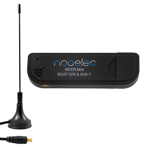 NESDR Mini (TV28T v2) Ricevitore USB RTL-SDR, DVB-T e ADS-B con antenna. Sintonizzatore RTL2832U e R820T. Radio definita dal software a basso costo compatibile con la maggior parte dei pacchetti software SDR