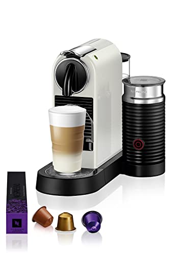 Nespresso Citiz & Milk con Aeroccino EN267.WAE, Macchina da caffè di De Longhi, Sistema Capsule Nespresso, Serbatoio acqua 1L, colore White