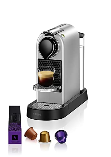 Nespresso Citiz XN741B, Macchina da caffè di Krups, Sistema Capsule Nespresso, Serbatoio acqua 1L, Silver