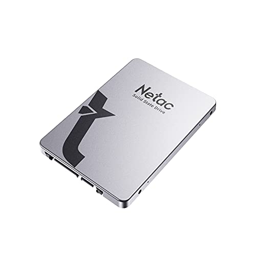Netac Disco rigido SSD 256 GB, SSD SATAIII da 2,5   , SSD interno per laptop, velocità di aggiornamento del gioco, grigio argento