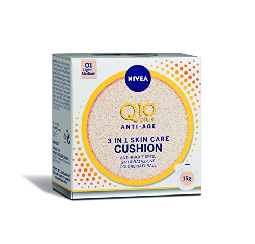 Nivea Q10 Plus Anti-Age 3in1 Skin Care Cushion, 1 x 15 ml, Crema Co...