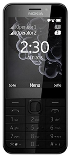 Nokia 230 Dual Sim Telefono Cellulare, 16 MB, nero - Garanzia Italia