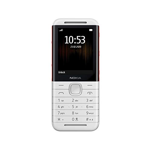 Nokia 5310 Telefono Cellulare Dual Sim, Display 2.4  a Colori, Bluetooth, Fotocamera, Bianco Rosso [Italia]