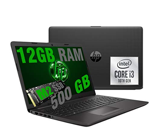 Notebook HP I3 250 G7 Portatile Display da 15.6  Cpu Intel core I3-1005G1 10Th Gen. 3,4Ghz  Ram 12Gb DDR4  SSD M2 Nvme 500GB  VGA INTEL UHD  Hdmi Dvd Rw Wifi Bluetooth  Windows 10 pro  Open Office