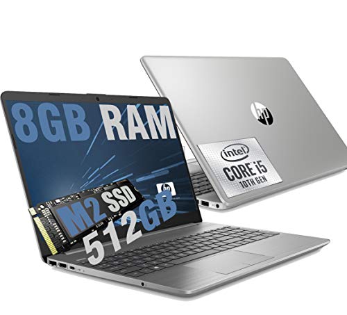 Notebook HP i5 250 G8 Silver Portatile Full HD 15.6  Cpu Intel Quad core i5-1035G1 10Th Gen 3,6Ghz  Ram 8Gb DDR4  SSD M2 512GB  graphic Intel UHD  Hdmi RJ-45 Wifi Bluetooth  Windows 10 64Bit