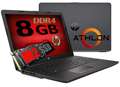 Notebook Pc Portatile HP 255 G7 Display 15.6   New Cpu Amd Athlon 3020 2,6ghz  Ram 8Gb ddr4  SSD M2 256GB  Vga Radeon R3   Hdmi   Masterizzatore Wifi Bluetooth  Licenza Windows 11 pro Pronto all uso