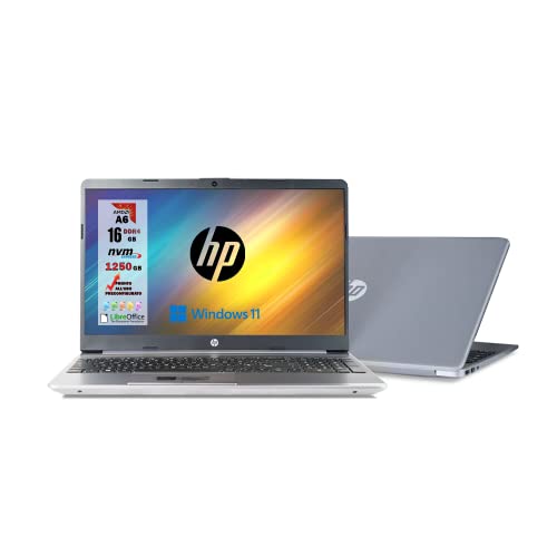 Notebook PC portatile HP 255 G8 display 15.6  Cpu Amd A6 3050U, fino a 3,20 GHz Burst Mode Ram 16 GB DDR4 , SSHD 1250GB NVMe, Bluetooth, WIFI,[Layout Italiano] Windows 11 Pro
