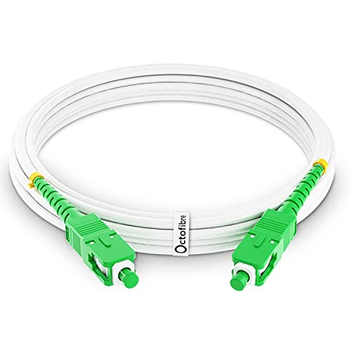 Octofibre – Cavo in fibra ottica arancione SFR Bouygues – 2 m – rinforzato con schermatura Kevlar – prolunga giarretiere fibra ottica – da SC APC a SC APC