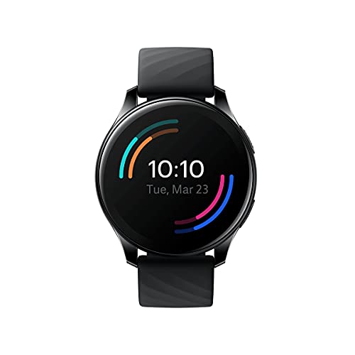 OnePlus Watch - Smartwatch Bluetooth 5.0 con durata della batteria di 14 giorni e resistenza all acqua 5ATM + IP68, Nero (Midnight Black)