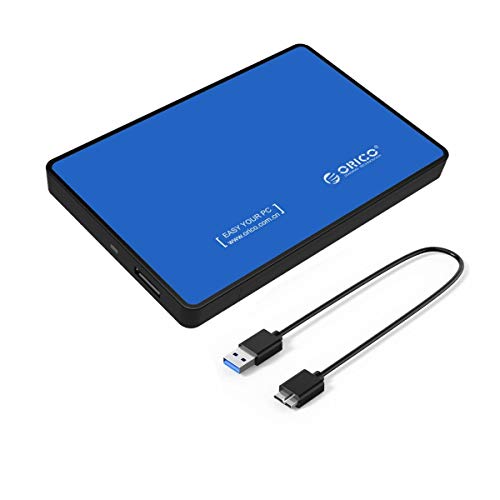 ORICO Case Esterno USB 3.0 per Hard Disk SATA III da 2,5   per HDD o SSD - Blu