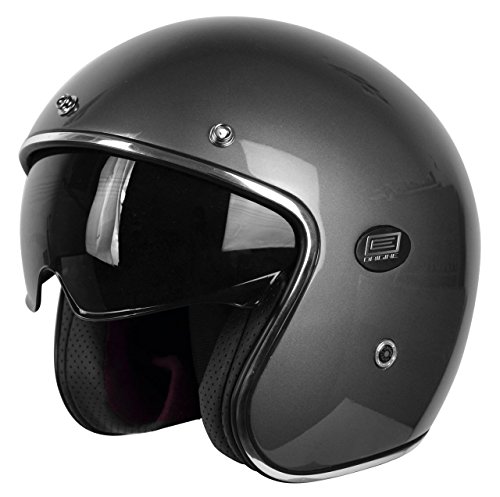 Origine Helmets 202587013200103 Sirio Solid Gun Casco Jet in Fibra di Carbonio, Titanio, S