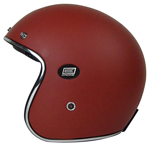 Origine Helmets 202587027100105 Sirio Solid Matt Flat Casco Jet in Fibra di Carbonio, Rosso, L