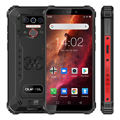OUKITEL WP5 Rugged Smartphone, Batteria 8000mAh, Android 10 Quad-co...