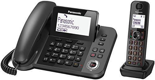 Panasonic KX-TGF320EXM Telefono a Filo abbinato a Cordless DECT con...