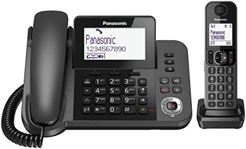 Panasonic KX-TGF320EXM Telefono a Filo abbinato a Cordless DECT con...