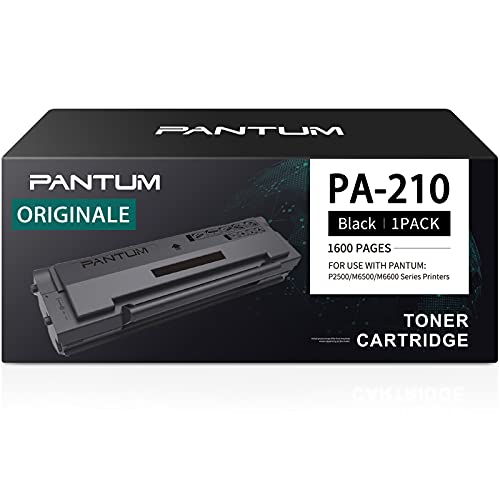 Pantum PA-210 Cartuccia Toner Nero Originale Compatibile con Stampanti P2500W P2502W P2508W M6500NW M6550NW M6558NW M6600NW M6608NW, Capacità fino a 1.600 pagine