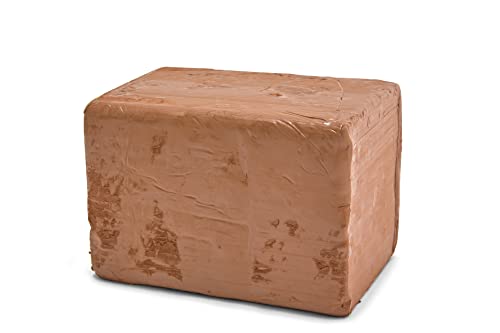 Pébéo - Argilla da cuocere rossa Gédéo, panetto da 5 kg - Creta per ceramica, modellazione del corpo umano, scultura in terracotta - Argilla rossa da cuocere in forno per ceramica - 5 kg - Rossa