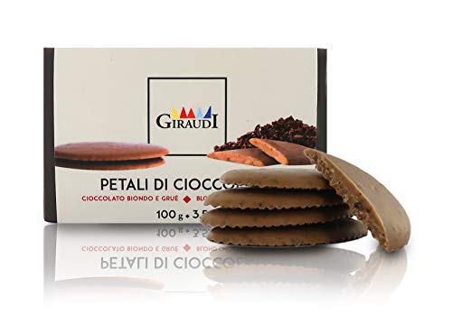  Petali di Cioccolato , cioccolato biondo e grue di cacao, 100 grammi, linea Petali