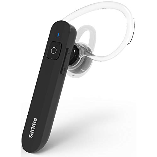 PHILIPS SHB1603 10 - Auricolari Bluetooth mono per telefonare senza fili, in gel morbido, colore: Nero