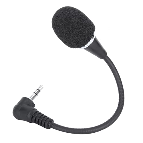 Pickup per Voce, Mini Microfono a Condensatore Testa Flessibile Mono Plug-in 3.5 Mm per Apparecchi di Registrazione per Amplificatori Vocali