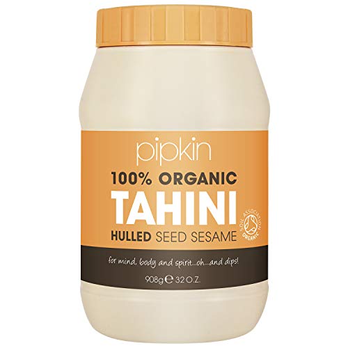 Pipkin Crema Tahini 100% biologica – Pasta di semi di sesamo etiopi tostati e pressati - Completamente naturale, kosher, vegana, senza OGM
