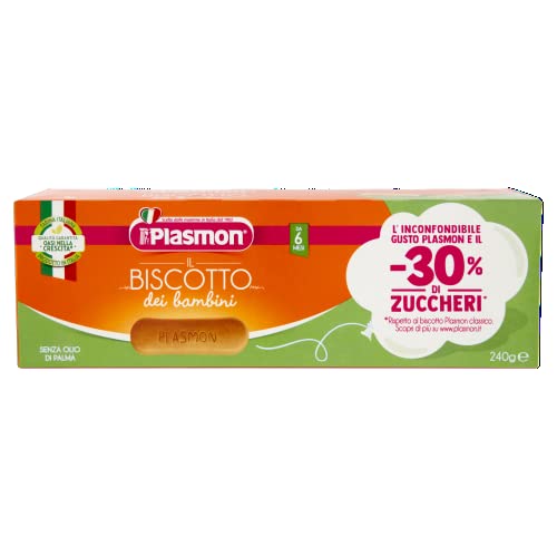 Plasmon il Biscotto -30% zuccheri 240g 16 Box 100% grano italiano s...