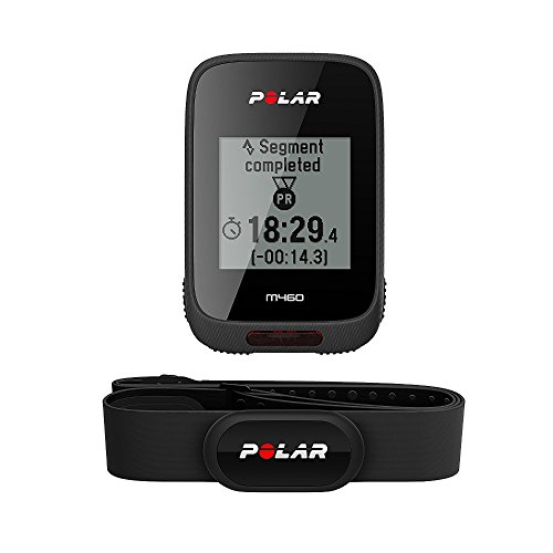 Polar M460 HR, Bike Ciclocomputer con GPS Integrato e Fascia Cardio H10 M-XXL: 65-93 cm Unisex-Adulto, Nero, Taglia Unica