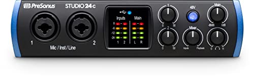 PreSonus Studio 24c Interfaccia audio 2x2, 192 kHz, compatibile USB...