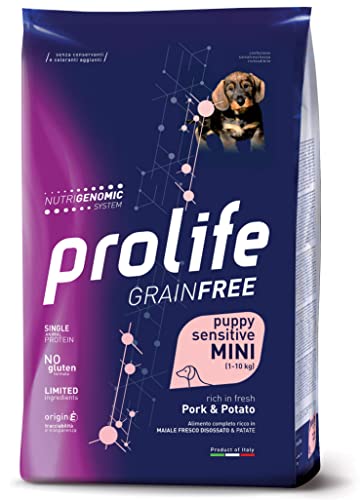 PROLIFE Grain Free Puppy Sensitive Maiale & Patate - Mini. Confezione da 2kg