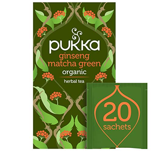 Pukka Herbs | Ginseng Matcha Green | Tè verde Biologico | 20 filtri