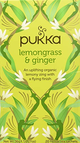 Pukka Herbs | Lemongrass & Ginger | Tisana Biologica rinfrescante | 20 filtri