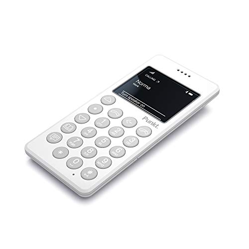 Punkt MP01 - Telefono cellulare minimalista con tasti (telefono cellulare da 2 pollici, senza contratto, senza internet, 2G, 1000 mAh, Micro SIM, Nano SIM (Bianco)