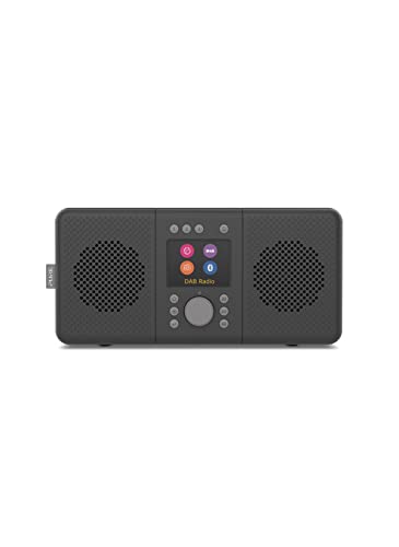 Pure ELAN CONNECT+ - Radio Internet stereo multifunzione con DAB e Bluetooth 4.2 (DAB DAB+ radio digitale, radio FM, Internet Radio, display TFT, 20 preset, streaming musicale, podcast), carbone