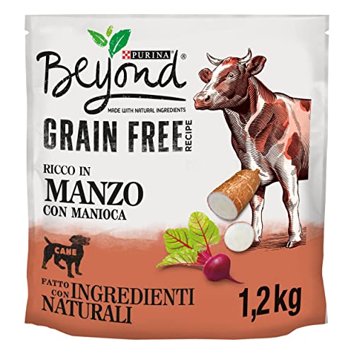 Purina Beyond Grain Free Crocchette Cani Manzo e Manioca, 6 Confezi...