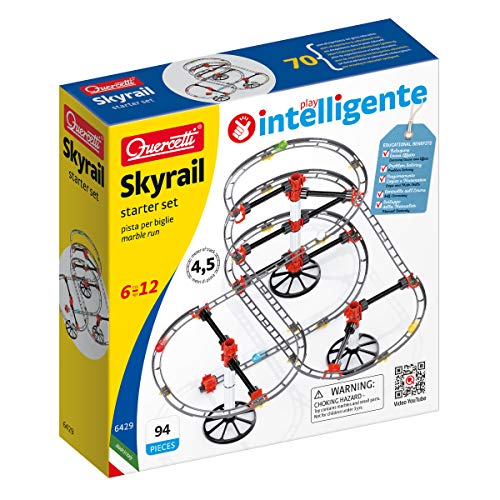 Quercetti Skyrail Starter Set, Gioco di Costruzione, Multicolore, 6429