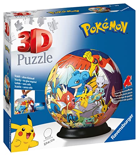 Ravensburger - 3D Puzzle Personaggi Pokémon, Puzzle Ball, 72 Pezzi...