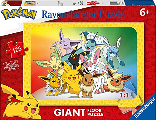Ravensburger, Pokemon, 125 Pezzi Giant, Puzzle per Bambini, Età Consigliata 6+, Multicolore, 05641 5