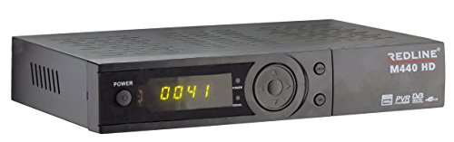 Redline M440 HD Plus Full HD Sat FTA IPTV Youtube USB Ricevitore (HDTV, DVB-S2, HDMI, SCART, USB 2.0, Full HD 1080p) [preprogrammato] – Nero