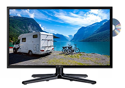 Reflexion, schermo per televisore a LED LDDW19, per camper, con DVB-T2 HD, lettore DVD, sintonizzatore triple, a 12 V, adattatore per auto