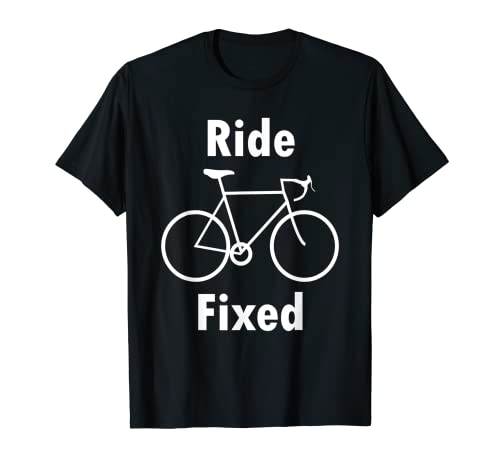 Ride Fixed Gear Bikes - Ciclisti Fissi Hipster Maglietta