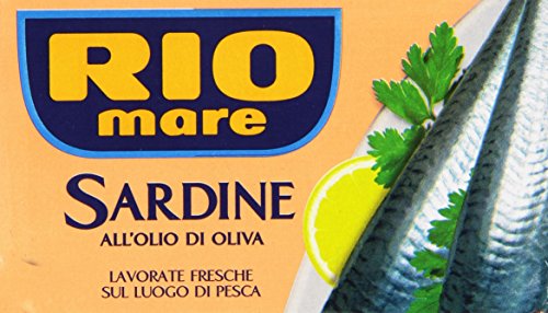 Rio Mare - Sardine all Olio di Oliva, Ricche di Omega 3, 1 Lattina da 120g