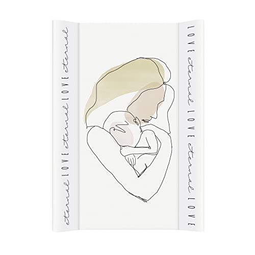 Rotho Babydesign 20099 0001 DH01 Materassino fasciatoio Line-Art Eternal Love, da 0 mesi, 70 x 50 cm bianco