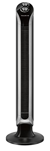 Rowenta VU6620 Ventilatore a Torre, Timer Fino a 3 Velocità, Nero