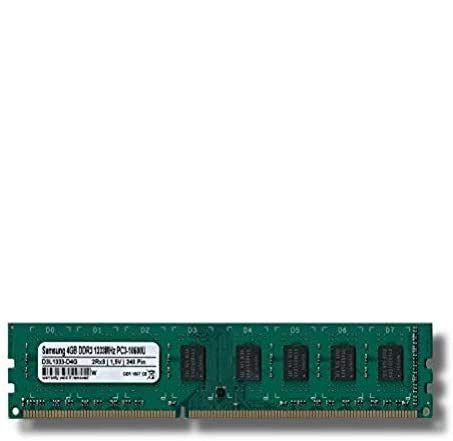 Samsung 4 GB (1 X 4 GB) DDR3 1333 MHz (PC3 10600u) lo DIMM COMPUTER PC Desktop scheda RAM Memory