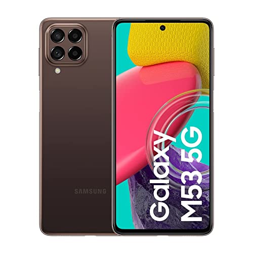 Samsung Galaxy M53 5G - Telefono cellulare, smartphone Android con 8 GB di RAM, 128 GB di memoria, marrone (versione spagnola)