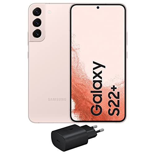 Samsung Galaxy S22+ 5G, Caricatore incluso, Cellulare Smartphone Android senza SIM 128GB Display 6.6’’¹ Dynamic AMOLED 2X, 4 Fotocamere, Pink Gold 2022 [Versione Italiana]