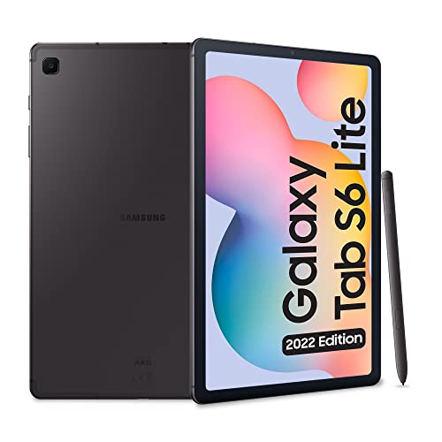 Samsung Galaxy Tab S6 Lite (2022), S Pen, Tablet, 10.4 Pollici Touchscreen LCD TFT, Wi-Fi, RAM 4 GB, 128 GB espandibili, Batteria 7040 mAh, Tablet Android 12 Oxford Gray [Versione italiana] 2022