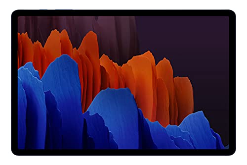 Samsung Galaxy Tab S7+, tablet Android con penna, 5G, 3 telecamere, grande batteria da 10.090 mAh, display Super AMOLED da 12,4 pollici, 128 GB 6 GB RAM, tablet blu